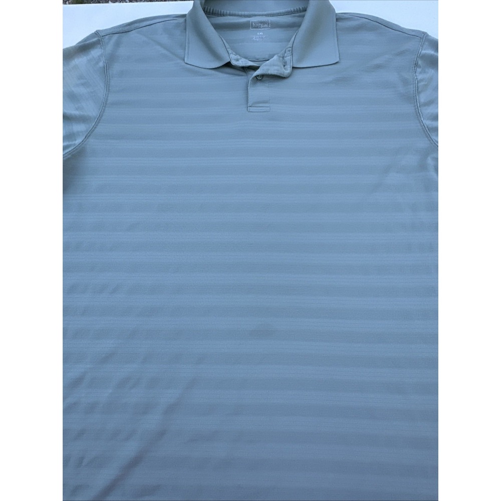 Men's Haggar Light Green Basic Polo Golf Classic Large